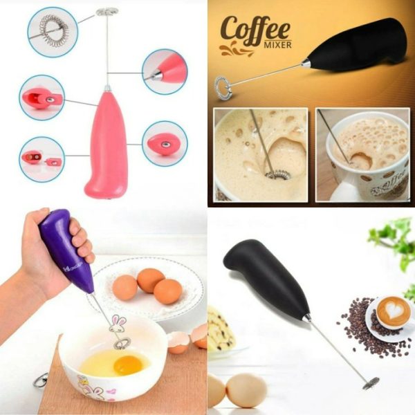 "Electric Coffee Frother & Mixer – Portable Handheld Milk Foamer for Coffee, Cappuccino, Hot Chocolate"