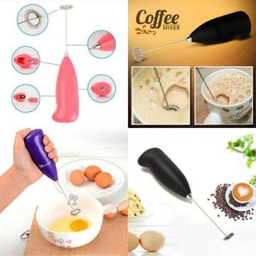 "Electric Coffee Frother & Mixer – Portable Handheld Milk Foamer for Coffee, Cappuccino, Hot Chocolate"